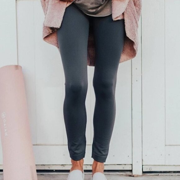 . Pants - Gray Fleeced Lined Leggings